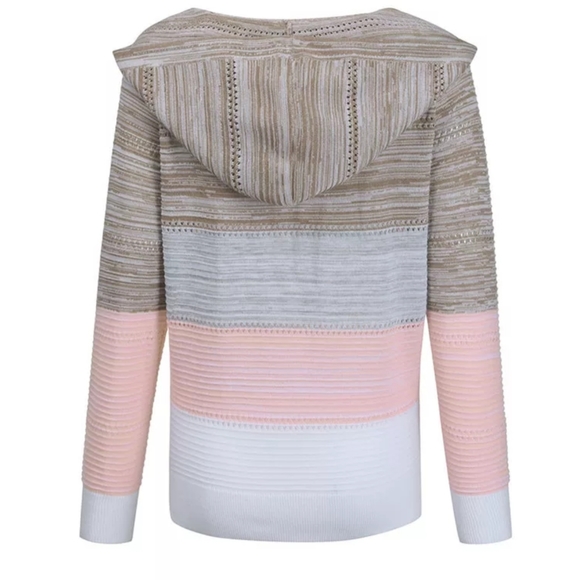 ⭐Fun Striped Perforated Hoodie - Picture 10 of 11